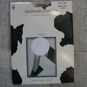 Donald J Pliner, Fishnet Pantyhose, Taupe, S-M